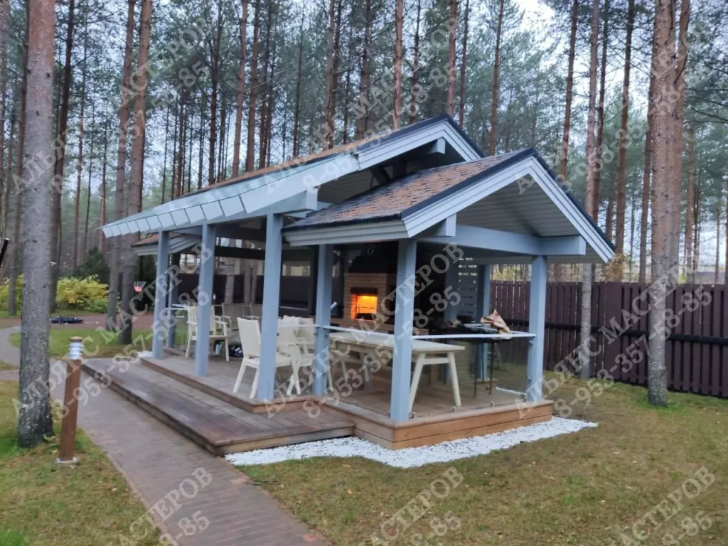 Беседка с барбекю №23