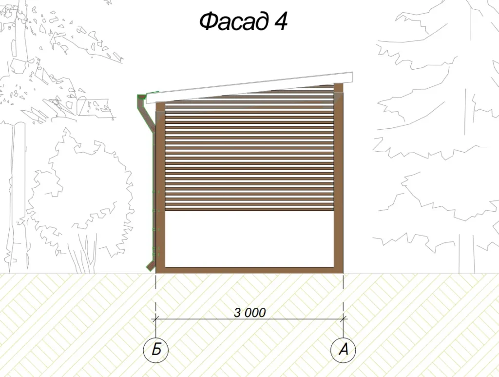 Беседка с барбекю №28