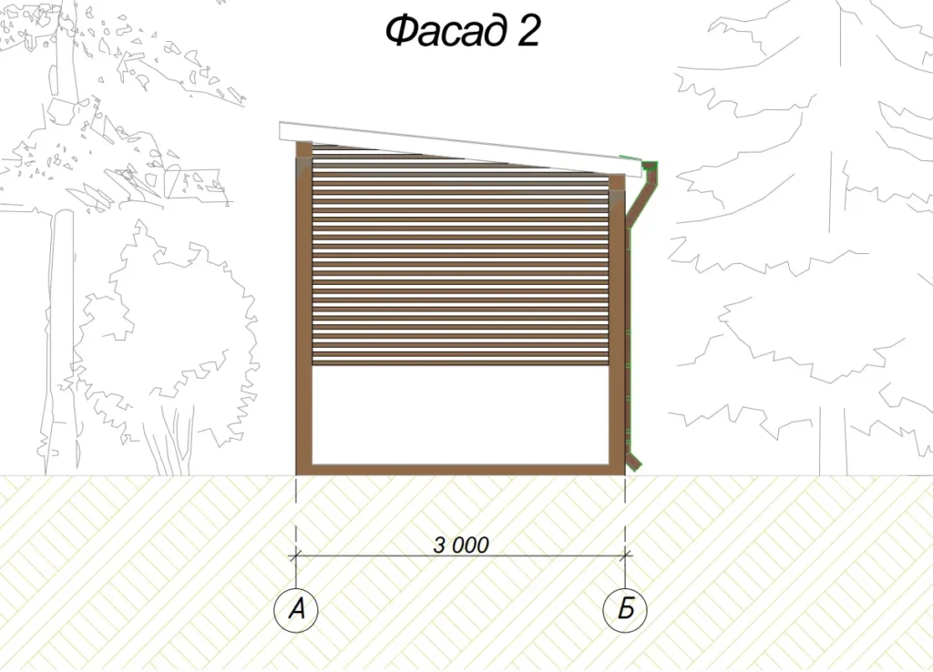 Беседка с барбекю №28