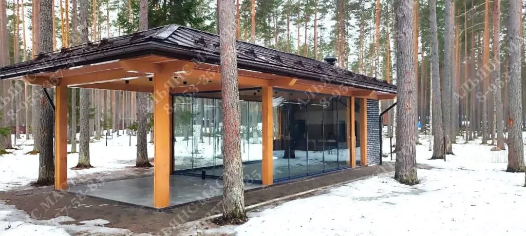Беседка с барбекю №25