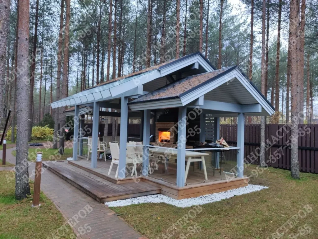 Беседка с барбекю №23