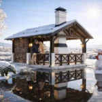 Беседка с барбекю №27